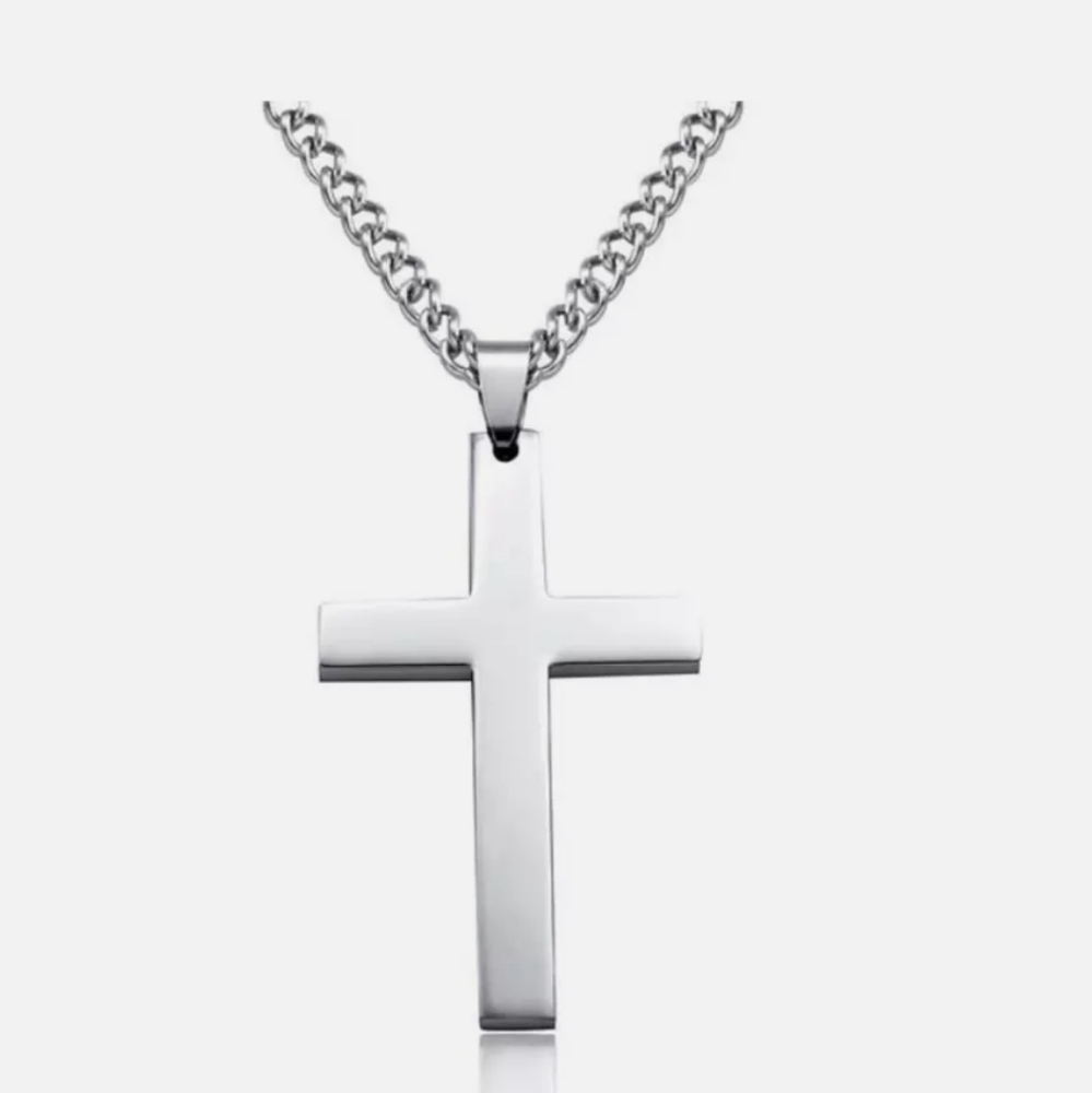 Men Cross Necklaces Pendants Stainless Steel - Picture 14 of 15